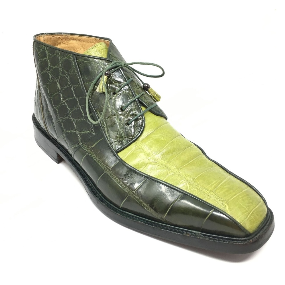 Mauri Ankle Boots Size 13 Green Full Alligator